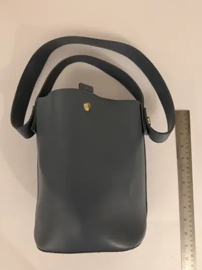 Bolso bandolera azul sintético - miniatura 1