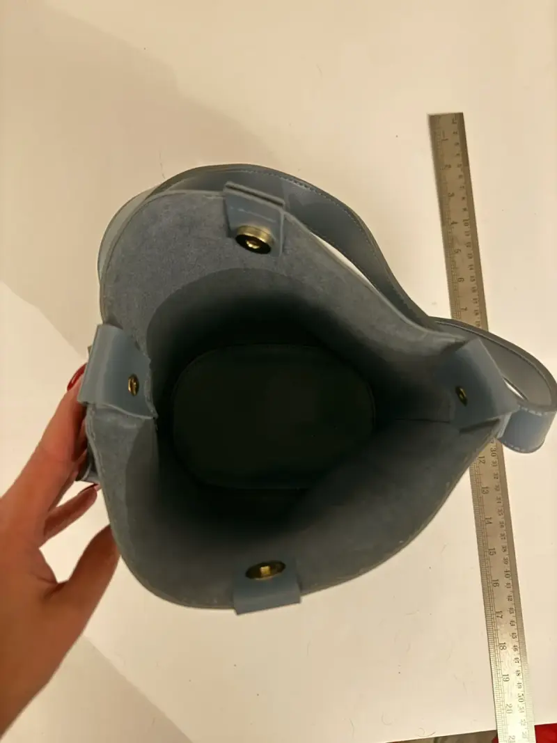 Bolso bandolera azul sintético - 3