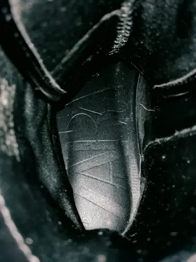 Botas de cuero negras Zara con plataforma - miniatura 3
