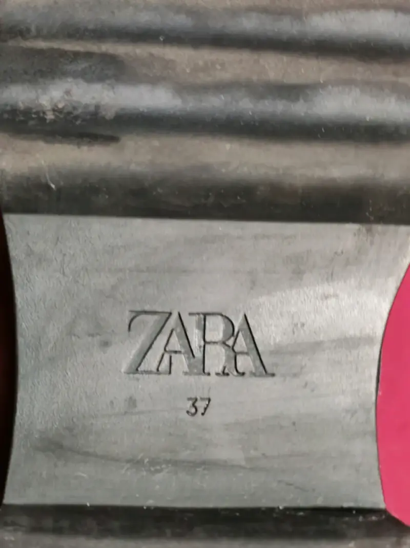 Botas de cuero negras Zara con plataforma - 4