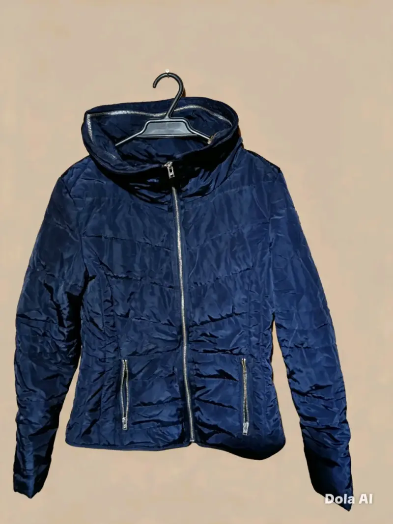 Chaqueta acolchada azul para mujer - 1