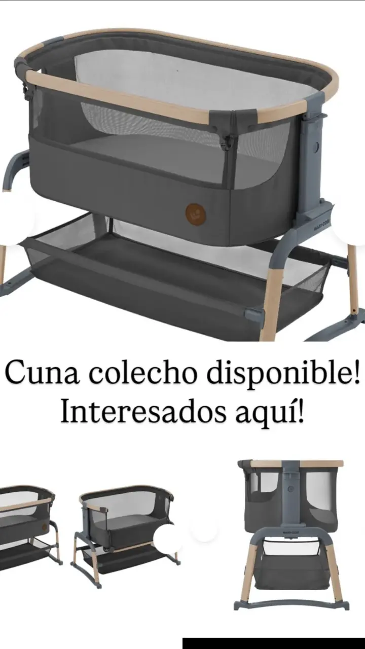 Cuna colecho Maxi-Cosi gris ajustable - 1