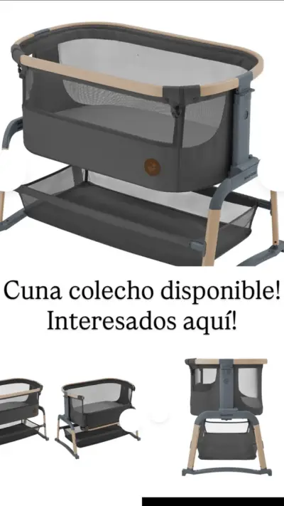 Cuna colecho Maxi-Cosi gris ajustable - miniatura 1