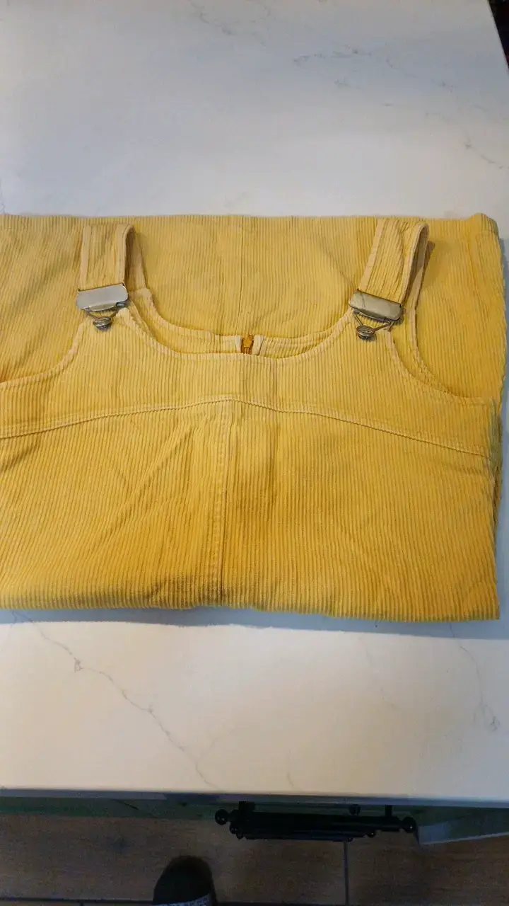 Vestido jardinera amarillo para mujer - 3