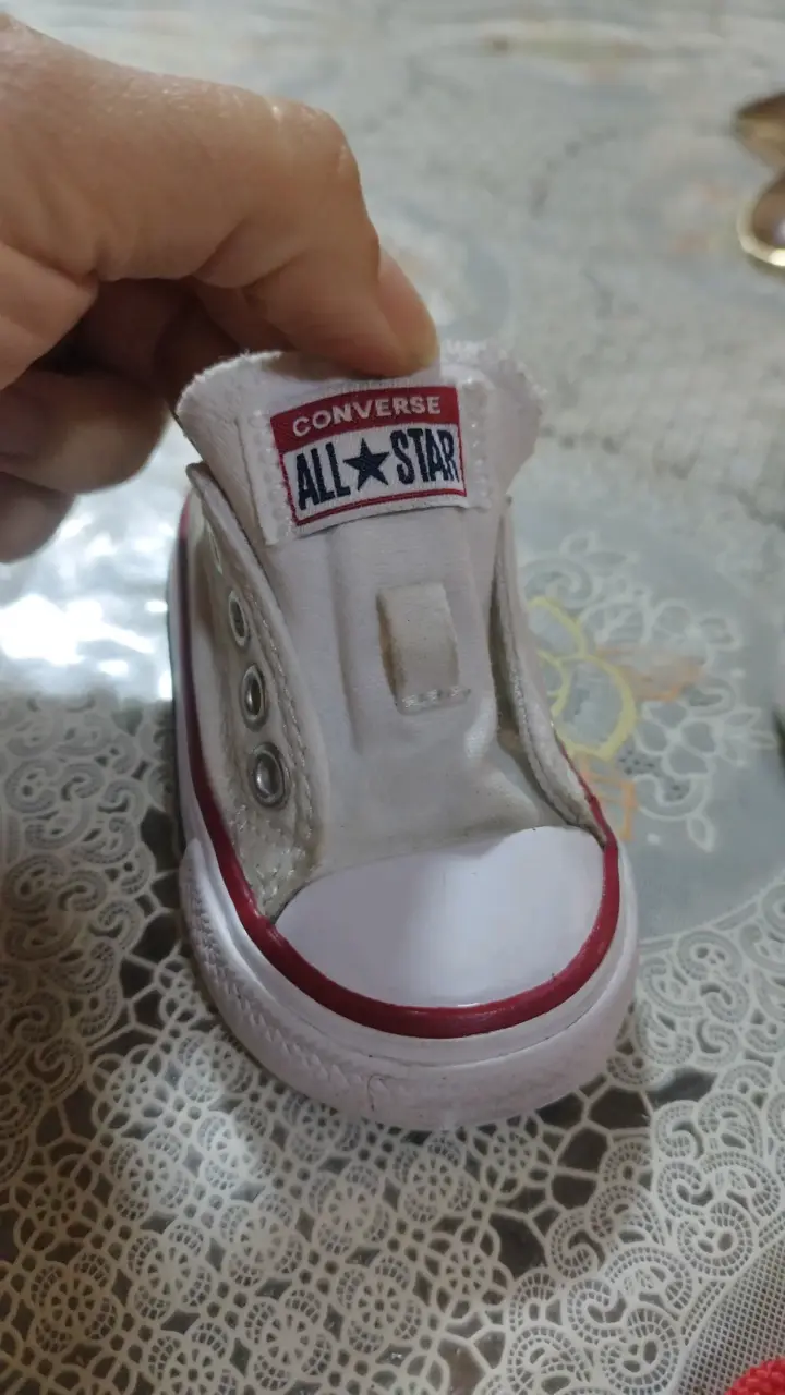 Zapatillas blancas para bebé Converse All Star - 2