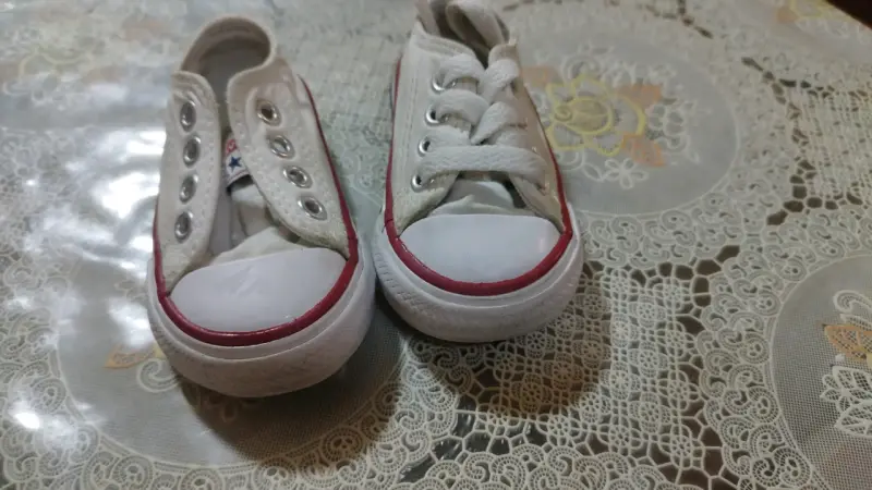 Zapatillas blancas para bebé Converse All Star - 3