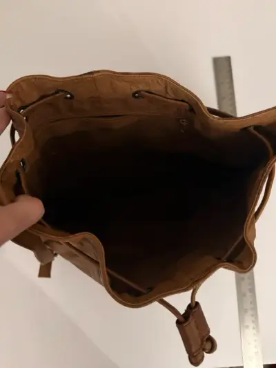 Bandolera marrón estilo saco - miniatura 3