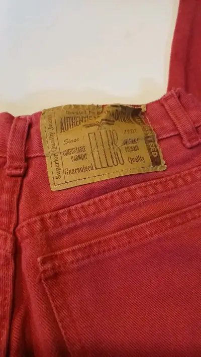 Pantalón Ellus rojo de mezclilla para mujer - miniatura 4