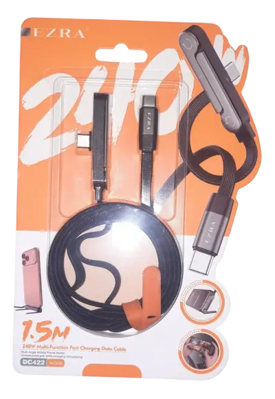 Cable de carga rápida 240W 1.5M Ezra - miniatura 1