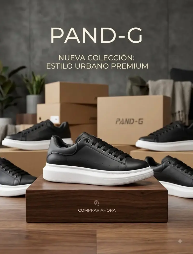 Zapatillas Urbanas Negras - 1
