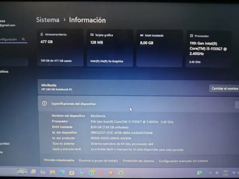 Notebook HP 14 pulgadas Windows 11 - 4