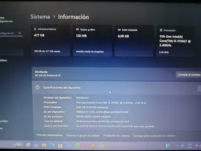 Notebook HP 14 pulgadas Windows 11 - miniatura 4