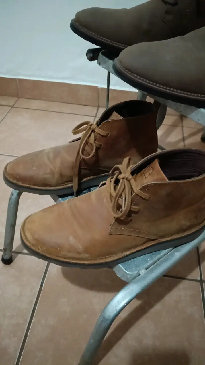 Botines de cuero marrón para hombre - 2