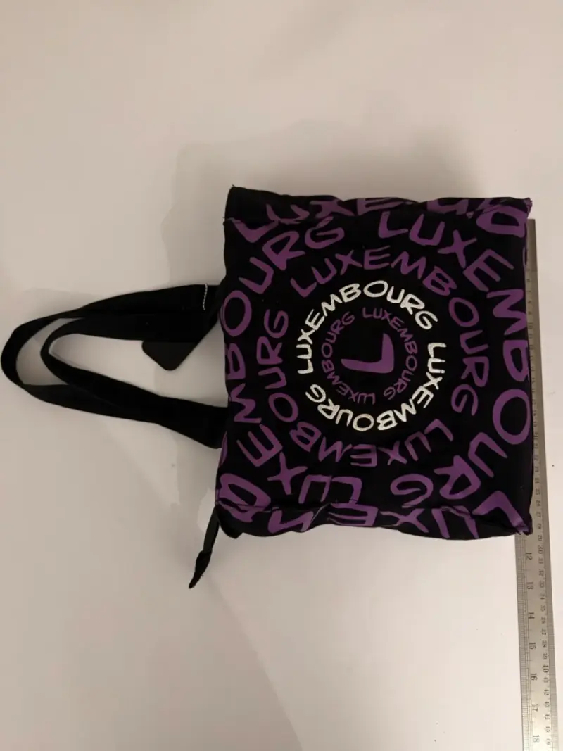 Bolso de tela Britz Luxemburgo negro y morado - 2