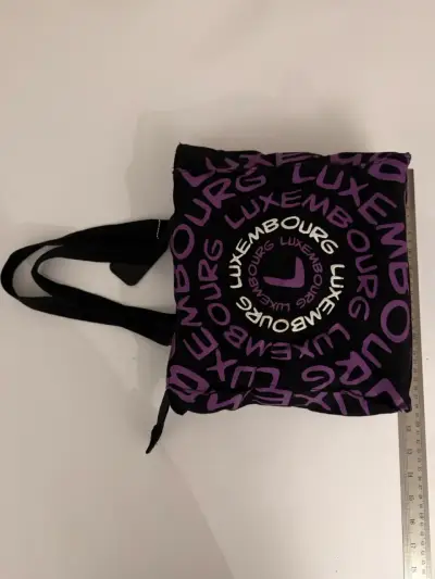 Bolso de tela Britz Luxemburgo negro y morado - miniatura 2