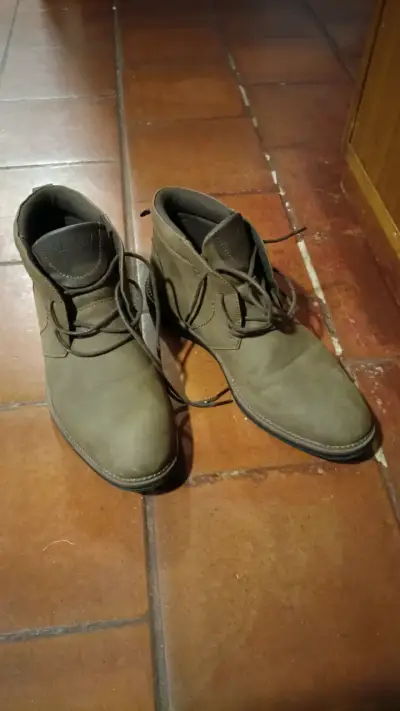 Botines de cuero marrón para hombre - miniatura 2