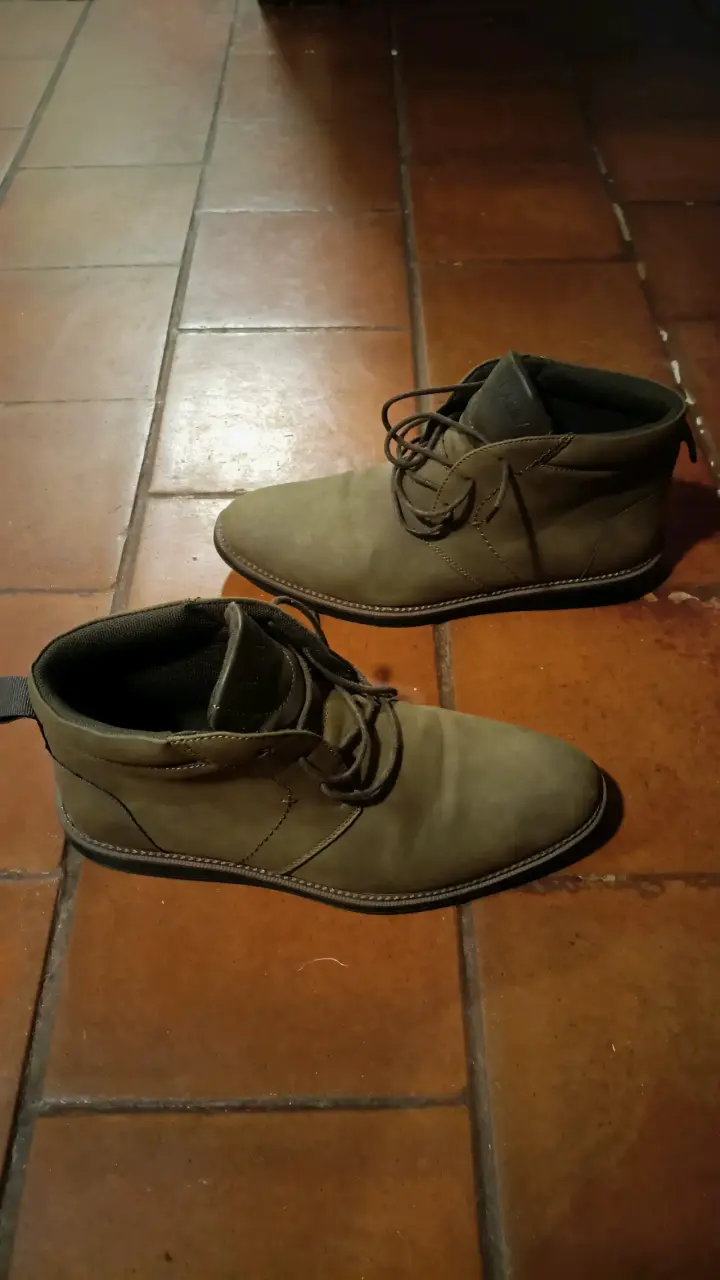 Botines de cuero marrón para hombre - 3