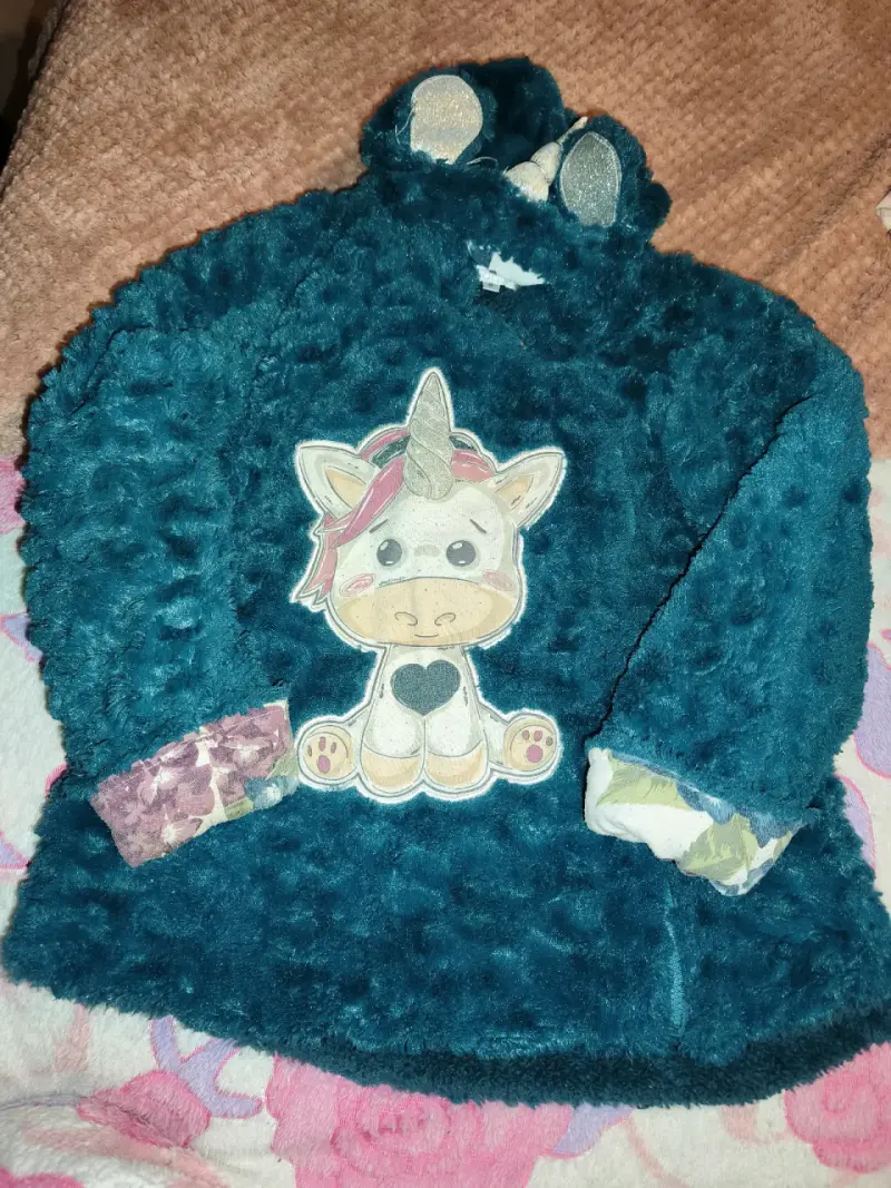 Chaqueta de niña con diseño de unicornio limonada - 1