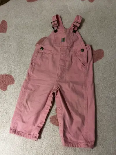 Jardinera rosa para bebé Carhartt - miniatura 1