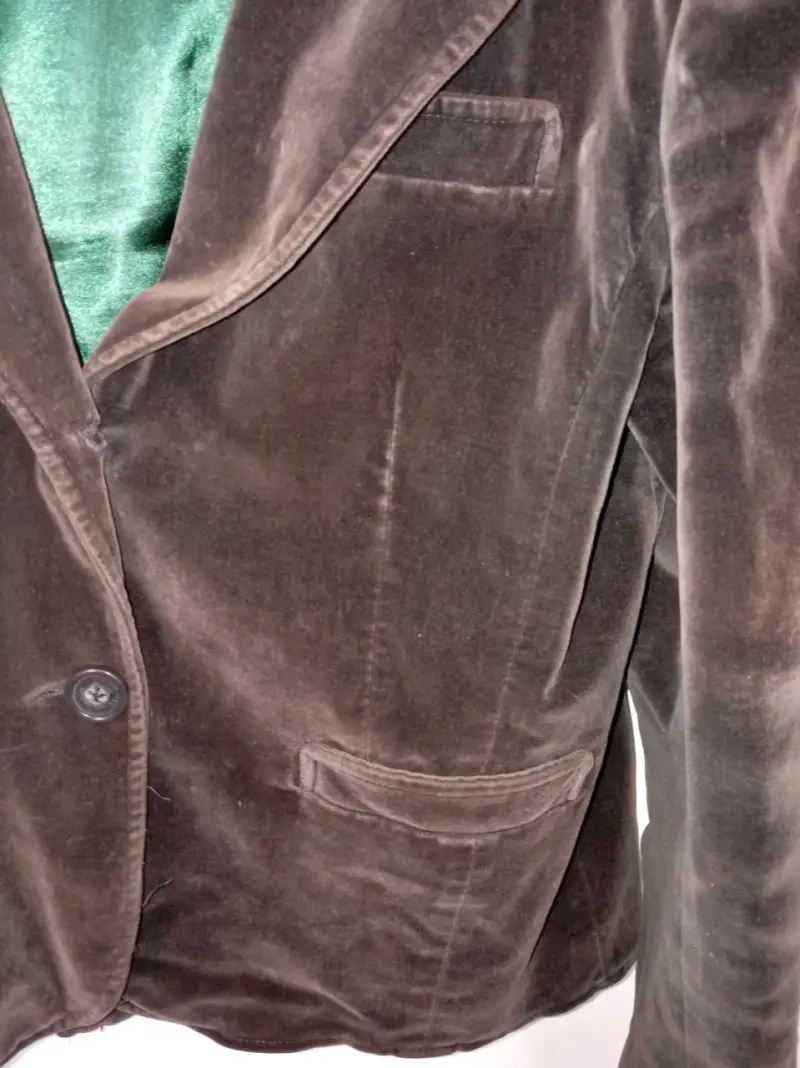 Blazer de terciopelo marrón para mujer Marquis - 2