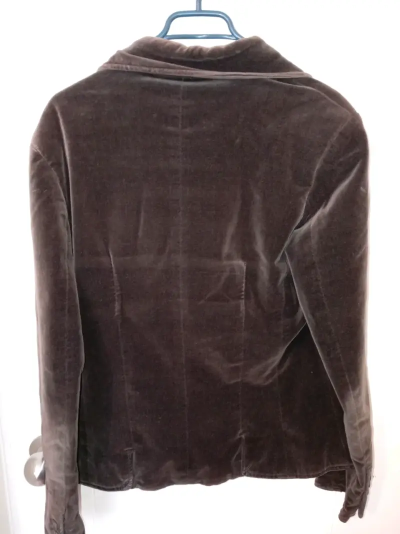 Blazer de terciopelo marrón para mujer Marquis - 3