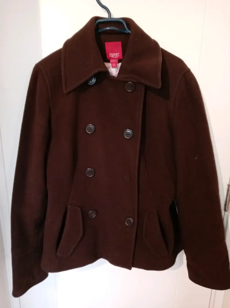 Abrigo marrón de lana Esprit para mujer - 1