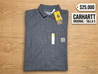 Polera Polo Carhartt Gris Talla S - miniatura 1