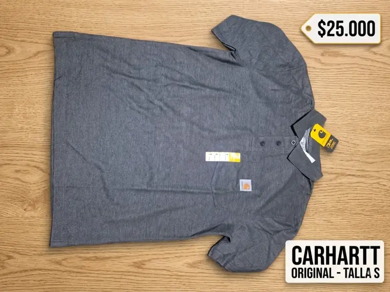 Polera Polo Carhartt Gris Talla S - 2