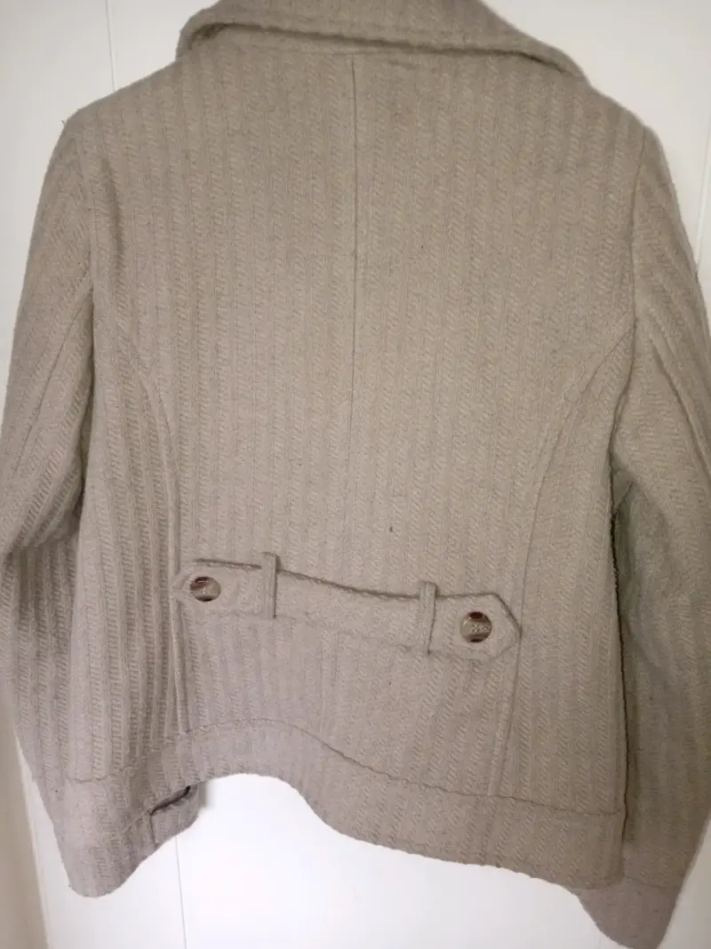 Abrigo de lana beige para mujer BNY'S - 2