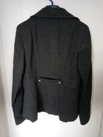 Abrigo gris oscuro H&M para mujer - miniatura 2
