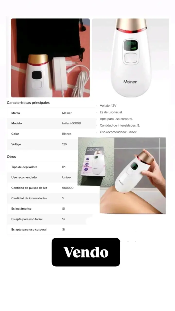 Depiladora IPL Meiner Brillant-1000B Unisex