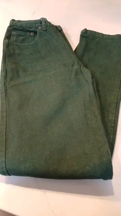 Jeans verdes para mujer en buen estado - miniatura 4