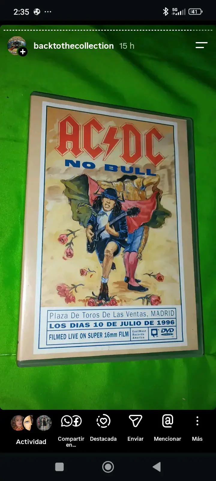 DVD AC/DC No Bull en vivo Madrid 1996 - 2
