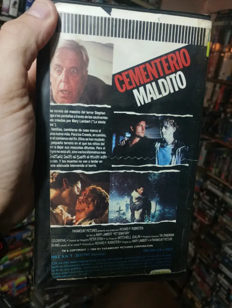 VHS Cementerio Maldito de Stephen King - 2