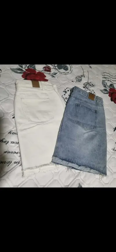 Faldas de mezclilla y blanca para mujer - miniatura 2