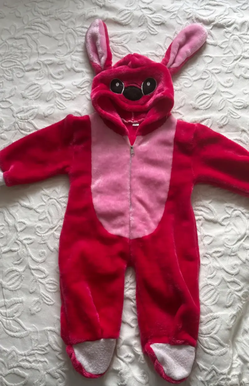 Disfraz de stich rosado para bebé - 1