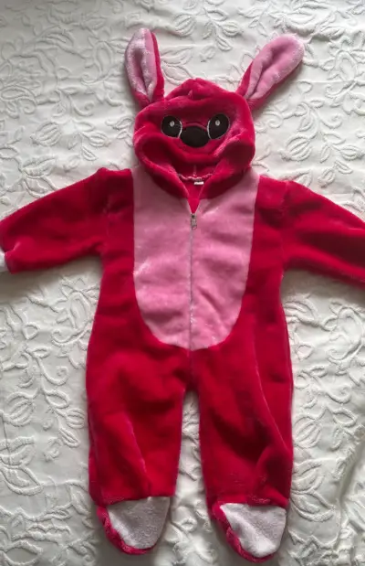 Disfraz de stich rosado para bebé - miniatura 1