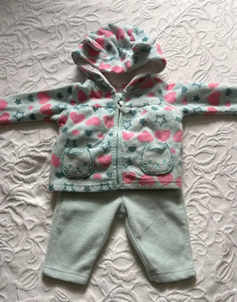 Conjunto de bebé polar con capucha - 1