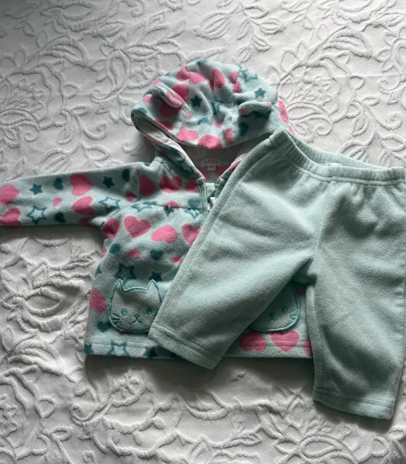 Conjunto de bebé polar con capucha - 2