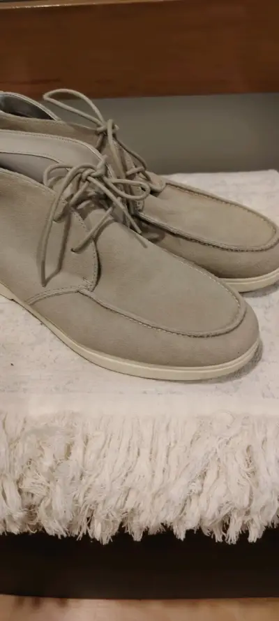 Botines de gamuza beige para hombre - miniatura 2