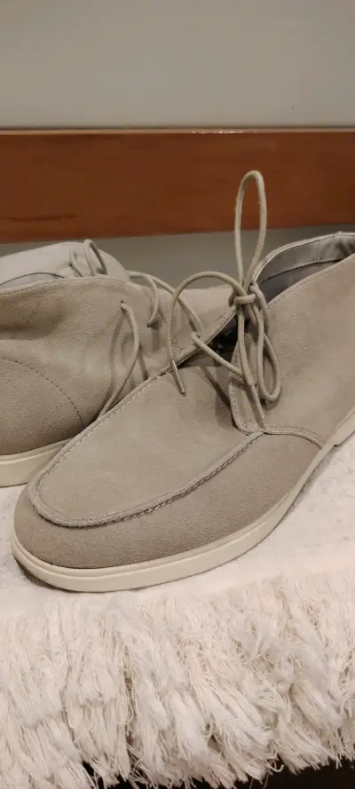 Botines de gamuza beige para hombre - miniatura 3