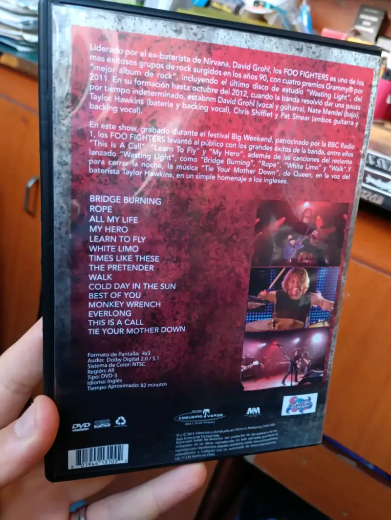 DVD Foo Fighters Live at Big Weekend 2011 - 2