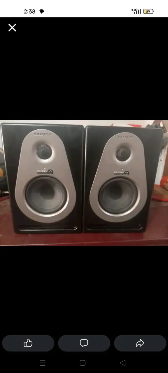 Monitores activos Samson Resolv A5 de estudio