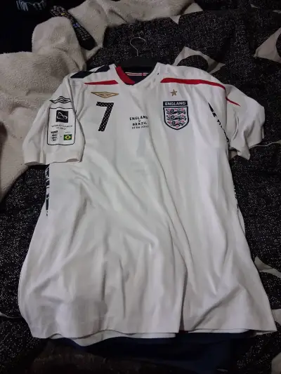 Camiseta de fútbol Inglaterra Beckham 2007 - miniatura 4