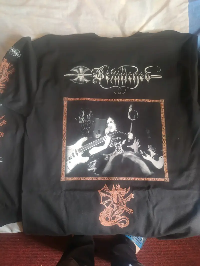 Polera negra de banda bewitched (CH) black metal - 1