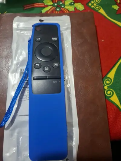 Control Remoto Smart TV Samsung funda azul silicon - miniatura 1