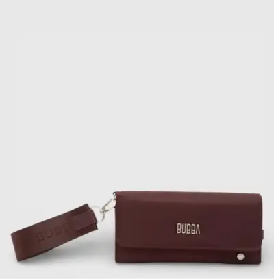 Billtera Bubba burdeo NUEVA - miniatura 1