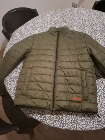 Chaqueta acolchada verde Hugo Boss para hombre - miniatura 1
