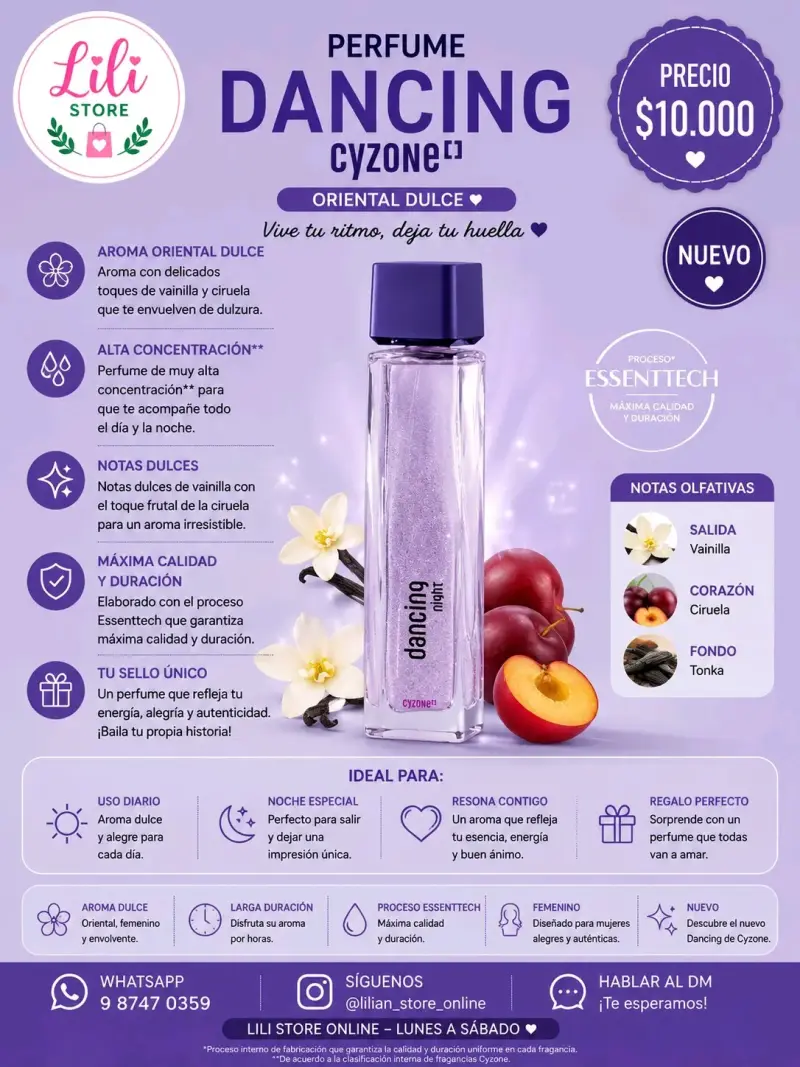 Perfume Oriental Dulce Cyzone Dancing