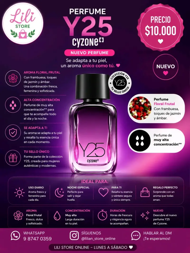 Perfume Cyzone Y25 Floral Frutal